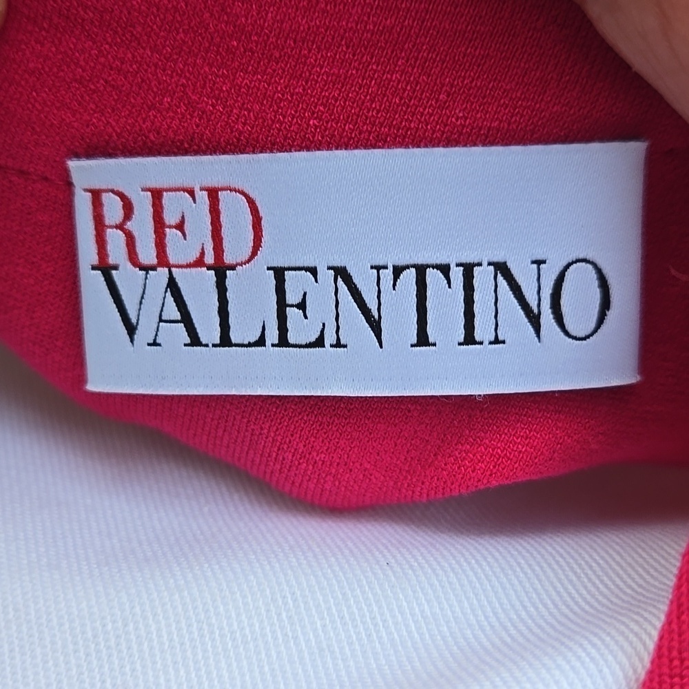 Red Valentino Bow-Waist Sleeveless Dress- Macaroon Size S - Picture 4 of 6